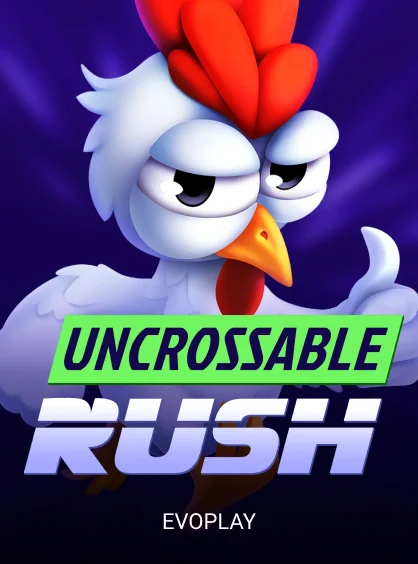 Uncrossable Rush Evoplay key visual